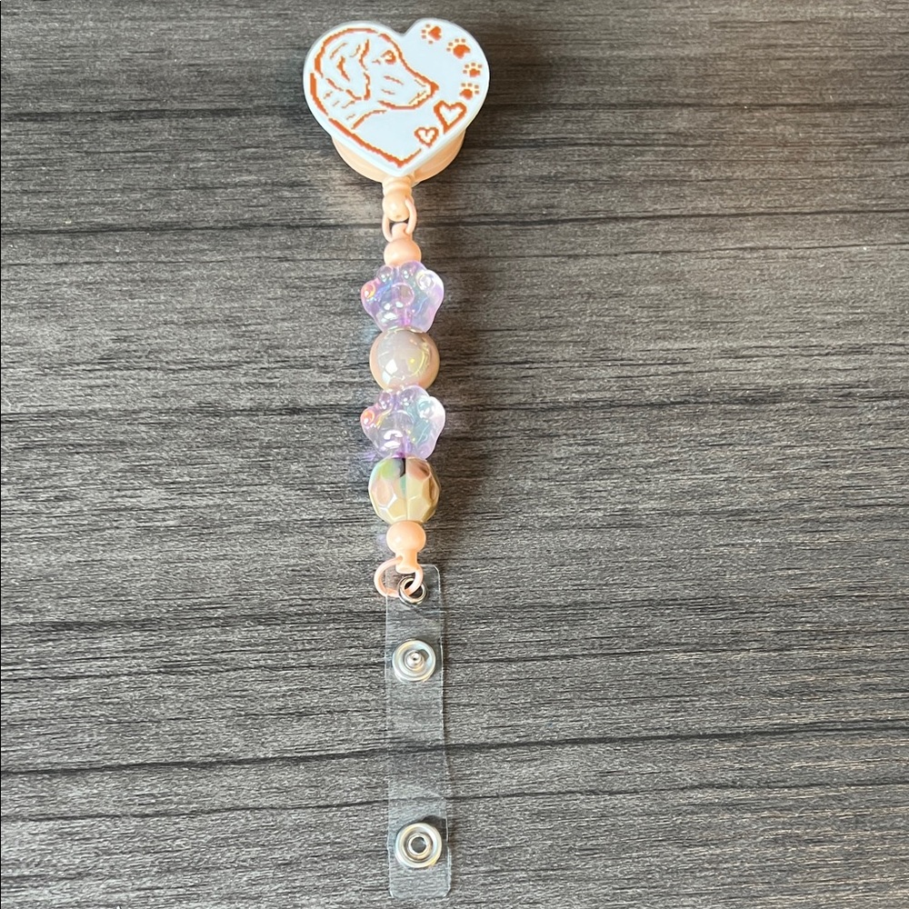 Dog badge reel